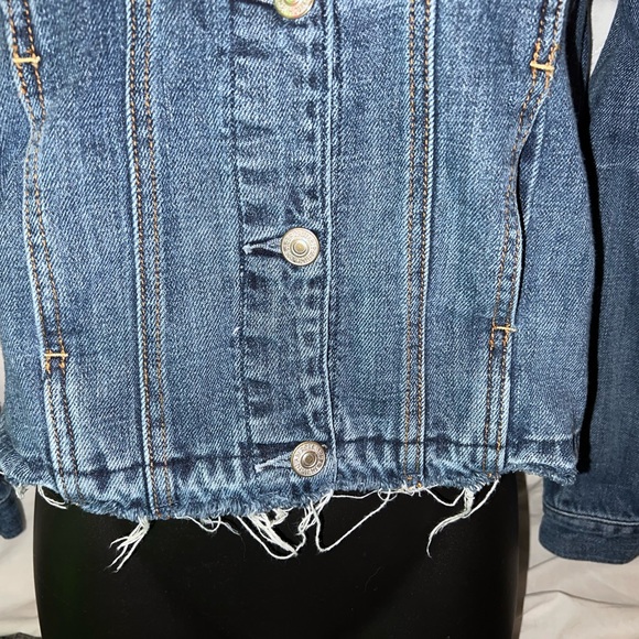 Abercrombie & Fitch Raw Hem Jean Jacket - Picture 2 of 11
